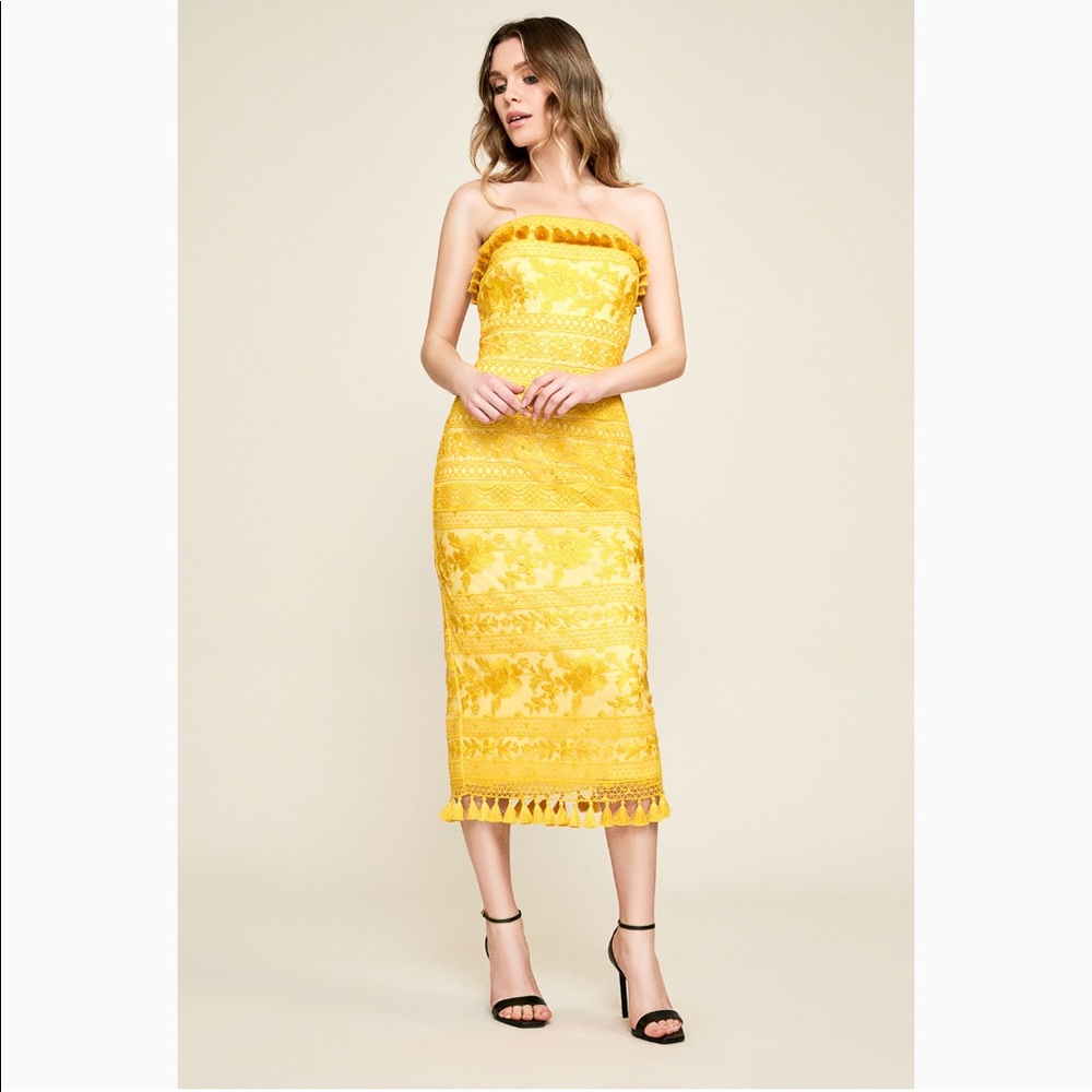 Yellow Midi dress